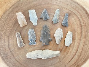Authentic North Carolina Native American Arrowheads, Lot of (11) Broken Projectile Points - Etsy