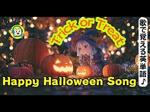 【初級英語ソング】ハッピーハロウィン！みんなでTrick-or-treat!