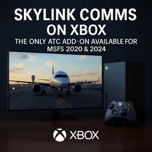 Skylink on Instagram: "The only ATC addon for Microsoft Simulator on Xbox ✈️ #microsoftflightsimulator #xbox #msfs2020 #msfs2024"