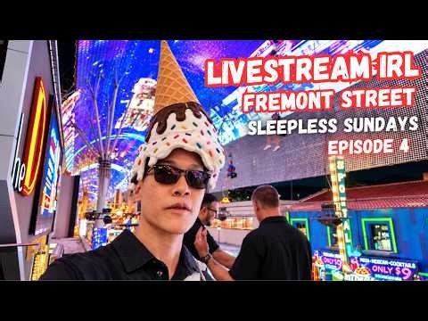 LIVE Las Vegas, Fremont street, Sleepless Sundays, Live Stream IRL now!