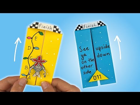 Stranger Things DIY Paper Racing Game ~ Easy Origami Game