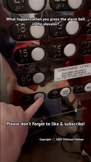 What happens when you press the #alarm #alarmbell button in the #elevator? #elevaTOURS #shorts