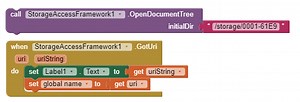 SAF: App Inventor implementation of Storage Access Framework