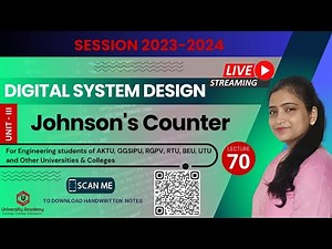 DSD70: Johnson's Counter | n-bit Johnson Counter in Digital Logic
