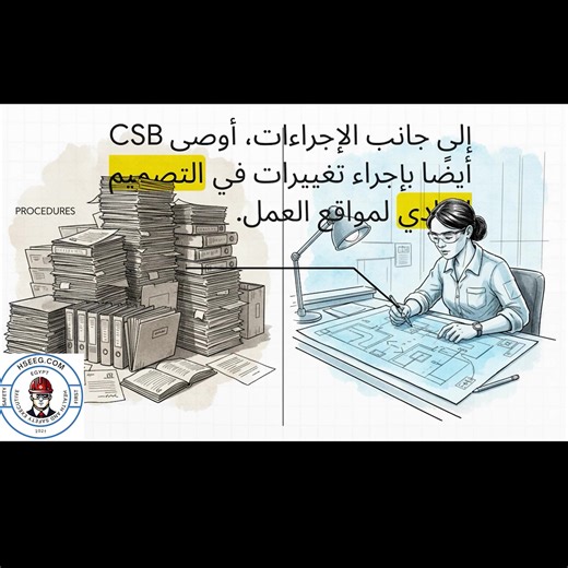 الفجوة التنظيمية لإدارة العمليات المتزامنة (SIMOPs) تؤكد المذكرة الصادرة عن CSB وقت وقوع حادثة (واكر بولي سيليكون) على اكتشاف فجوة تنظيمية حرجة في معايير إدارة السلامة والصحة المهنية الأمريكية (OSHA) المتعلقة بـ العمليات المتزامنة (SIMOPs)، وهي تنفيذ أكثر من مهمة عمل في نفس الوقت والمكان. 🛡️ المشكلة الأساسية: إطار عمل غير كافٍ تعريف SIMOPs: هي عمليات تخلق مخاطر جديدة أو تزيد بشكل كبير من شدة المخاطر القائمة عند تداخل المهام (عند السماح بالتشغيل لأكثر من مهمة عمل). قيود OSHA: كانت OSHA تفتقر إلى
