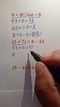 How to Solve Equations | Easy Math Lesson #maths #basicproblems #mathematica #mathematics #math