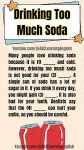 Stop Drinking Soda? Here Is Why! #english #speakconfidentenglish #englishstory #esl #quiz #a2english