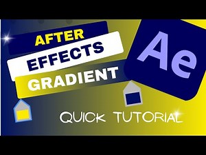 EASY! How To Use Gradient Tool in After Effects | Tutorial