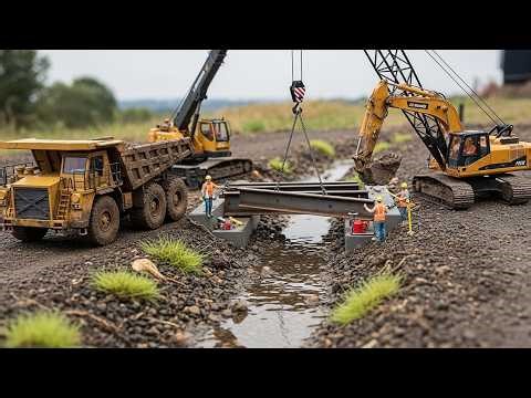Gold Mine & Processing Plant Construction | Hyper-Detailed RC Mining Fleet