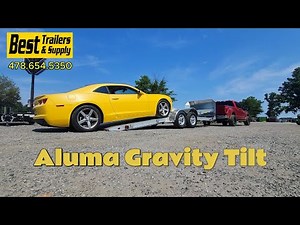 Aluma 8220H Tilt Car Hauler – Effortless Vehicle Loading with Gravity Tilt Deck trailer