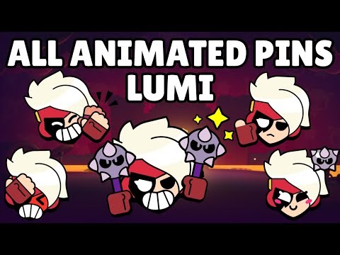 Lumi Pins (Animated) | Brawl Stars | Green Screen
