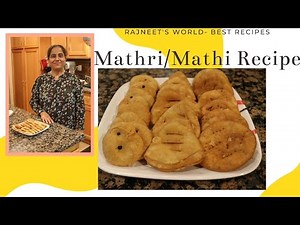 Easy, Tasty MATHRI or MATHI Recipe | Homemade Indian Snack |