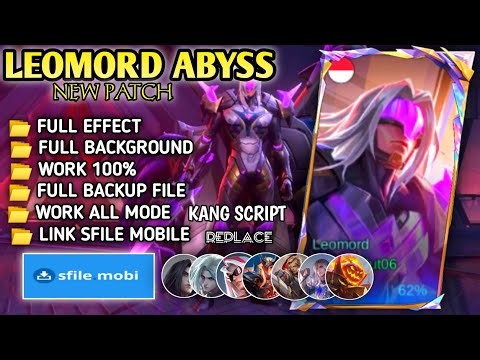 Script Skin Leomord Abyss - Shadow Knight No Password | Full Effect Voice | Patch Terbaru