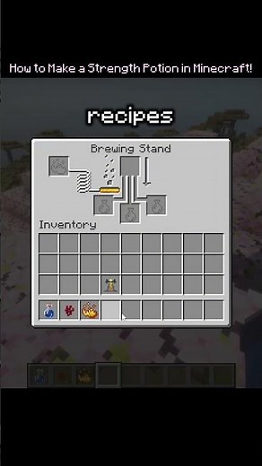 Quick & Easy Minecraft Strength Potion tutorial