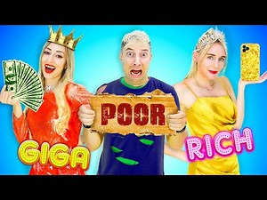 Rich vs Poor vs Giga Rich: Classroom Edition!
