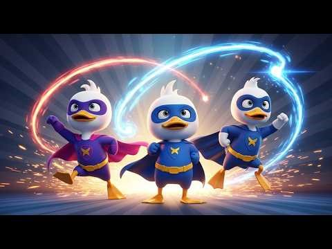 -three-duck-friends-superhero-transformation-3d-cartoon-fun