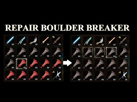 Zelda BOTW: Repair Boulder Breaker. (Require: 5-8 multi-shot bow, shock arrow)