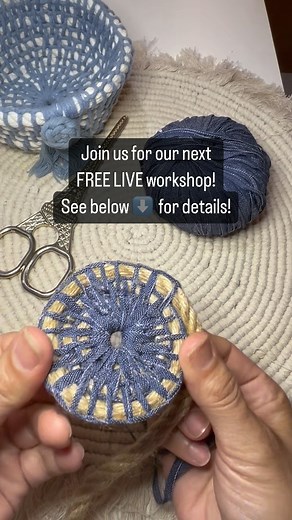 Who’s ready to learn a new technique for your next coiled basket? Join us next Tuesday, April 16th at 7pm est. for our next class! @kashb17 will be teaching us how to make this beautiful coiled basket! Comment WORKSHOP for the link to join the class and for the supplies needed! #Basketcoiling #basketweaving #basketweave #coiledbasket #coilbasket #coiledtray #basketry #basketryart #basketmaking #basketmaker #makers #makersgonnamake #makersmovement #makersofinstagram #macramé #macramecommunity #ba