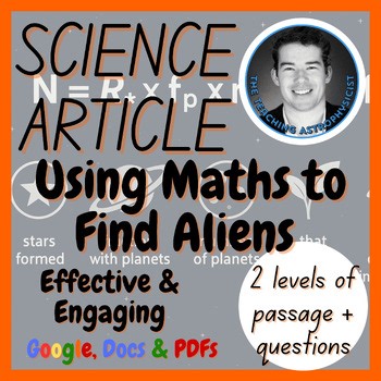 Using Maths to Find Aliens? Space Reading Comprehension 2 Passage & Questions