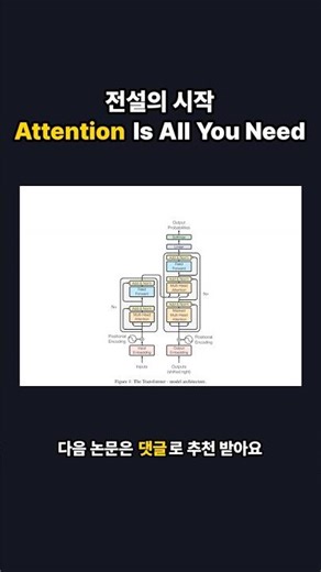 전설의 시작 - Attention Is All You Need #Shorts