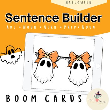 Halloween Sentence Builder | Grammar Boom Cards™