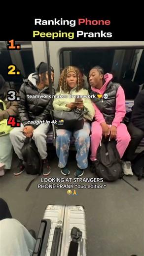 Ranking Phone Peeping Pranks (he ACTUALLY chose violence) #shorts #prank #funny
