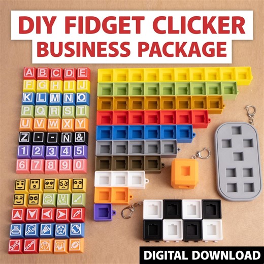 DIY Fidget Clicker Business Bundle – 3D Printer Files (digital Download) - Etsy