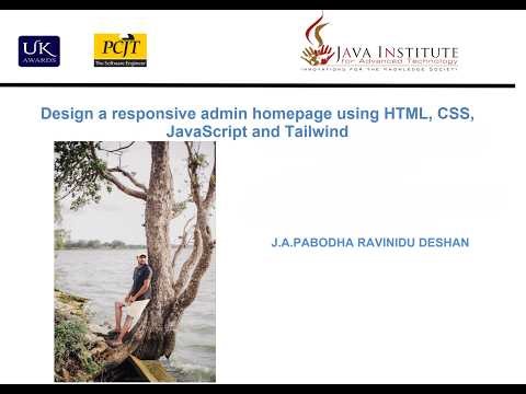 Design a responsive admin homepage using HTML, CSS, JavaScript and Tailwind