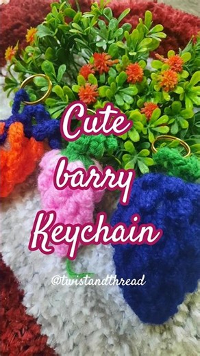 barries🫐keychain...#twistandthread#crochet#supercute#barry#diykeychain#handmade#craft#cute