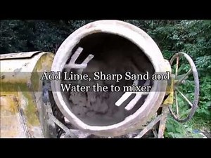 Mixing Lime Mortar - How to mix lime mortar