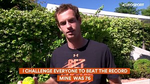 Wer von euch schafft einen neuen Rekord bei der Eurosport Racket Challenge 💪 Postet eure Videos mit dem Hashtag #racketchallenge | tennisnet.com