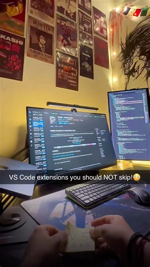 VS Code extensions every programmer should know!👀#trending #coding #ai #yt #shorts #tech #vscode