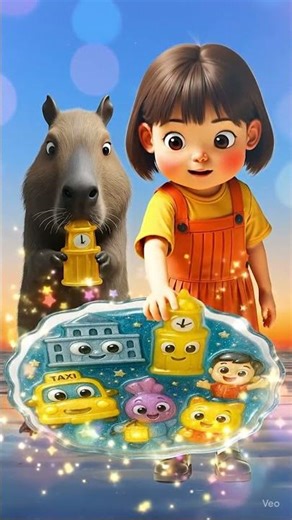 Gummy Clock, Taxi & House?! | Squid Girl & Capybara Candy Fun 🏠🚕⏰ | Lolli TV