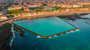 The secret beach without the crowds - but has free sauna & largest UK tidal pool