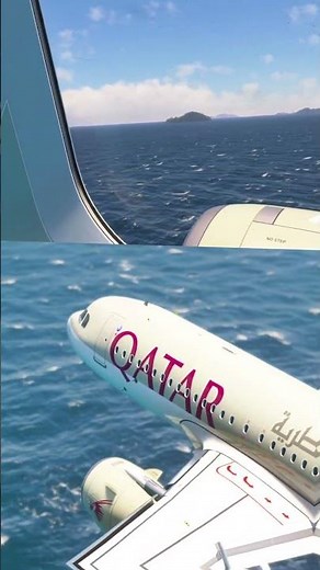 ✈️ This A320 engine sound is honestly addictive, watching Qatar Airways fly by after hours