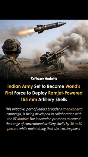 India Makes History With Ramjet-Powered 155mm Artillery Shells #indianarmy