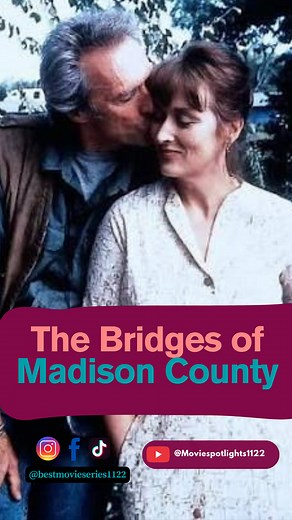 Los puentes de Madison/The Bridges of Madison County, 1995 #merylstreep #merylstreeppage #clinteastwood #bridgesofmadisoncounty #movies #clinteastwoodmovies #peliculas #cinematography | Movie spotlights