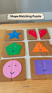 978K views · 6.1K reactions | Want a fun way to teach shapes? Try this DIY shape matching puzzle! Perfect for little hands and curious minds! 朗 #montessoriactivities #diyactivitiesforkids #toddleractivities #preschoolactivities #kindergartenactivities #learningthroughplay #shapes #shapeactivities #ShapeMatching | Life with Zion | Facebook