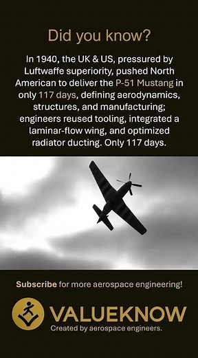 The story of the #p51 and its role in WWII #aerospace #engineering #aircraft #aviation #valueknow
