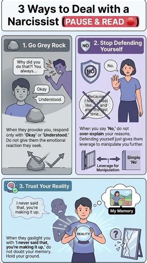 3 defenses narcissists don't expect #psychology #narcissist #toxicrelationships