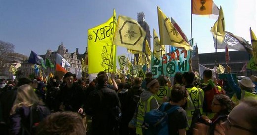 Climate change protesters causing mass disruption in London