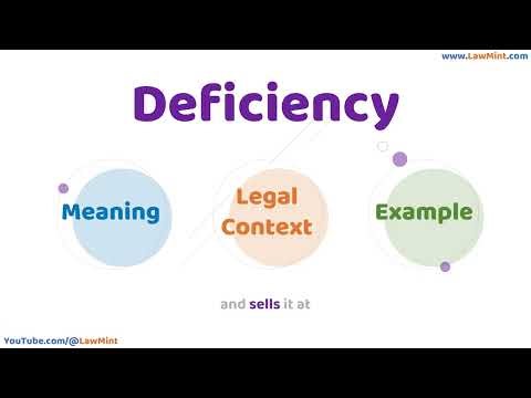 Deficiency Meaning Legal Context & Example Legal Terms Simplified @LawMint