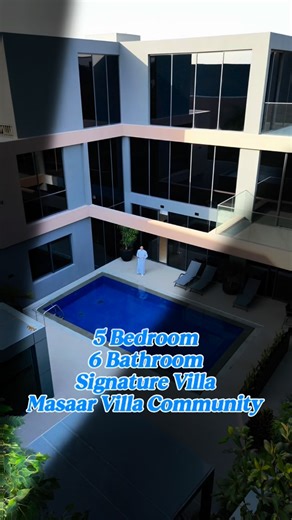 Rıdvan DAYANÇ on Instagram: "We are in great villa 🏡 In masaar community signature villa with fully furnished and fully upgraded👌 5 bedroom, 6 bathroom, private pool, private gym, each room has own bathroom, special glass in every rooms. ☺️ This is more than a villa it’s like a lifestyle. Price is: 10.000.000 AED ☺️ #sharjah #masaar #villa #sale #trend"