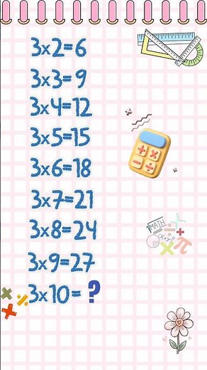 Musical Multiplication Table by 3 #children's songs #learningtocount #forchildren