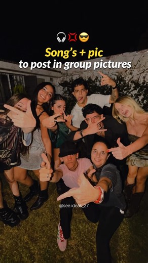 Songs + Pics to Post in Group Pictures 🫶🏻🎧 | Best Group Photo Song Ideas #shorts