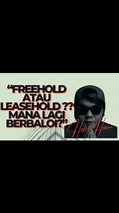 “Freehold vs Leasehold – Mana Lagi Berbaloi? 📌” 📍 Freehold ✅ Hak milik kekal ✅ Harga lebih stabil ✅ Senang jual semula 📍 Leasehold ✅ Harga lebih rendah ✅ ROI boleh jadi tinggi (sebab murah beli) ❌ Kalau baki tahun sikit, susah nak jual/loan ➡️ Kesimpulan: 🏠 Nak duduk lama → pilih Freehold 💼 Nak invest → Leasehold pun smart move 📩 Nak saya tunjukkan contoh rumah Freehold & Leasehold ikut bajet anda? Komen DIBAWAH atau DM saya sekarang. 😎👍🏻 #FreeholdVsLeasehold #pelaburanhartanah #propert