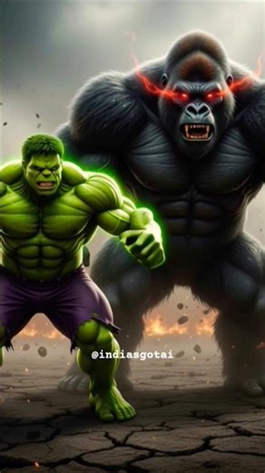 Hulk Vs Gorilla War | Fight Scene | Gorila Hulk scene #shorts #hulk #gorilla #fusion 🔥