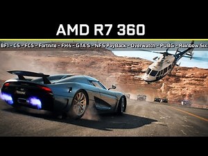 AMD R7 360 - TESTE 10 GAMES (Gameplay Benchmark)