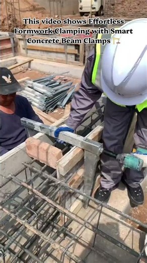 Formwork Clamping with Smart Concrete Beam Clamps #ConstructionHacks #Formwork #CivilEngineering