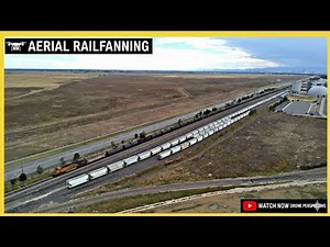 Trainspotting from the Sky! Drone Footage of a Busy Railroad Crossing 🚂